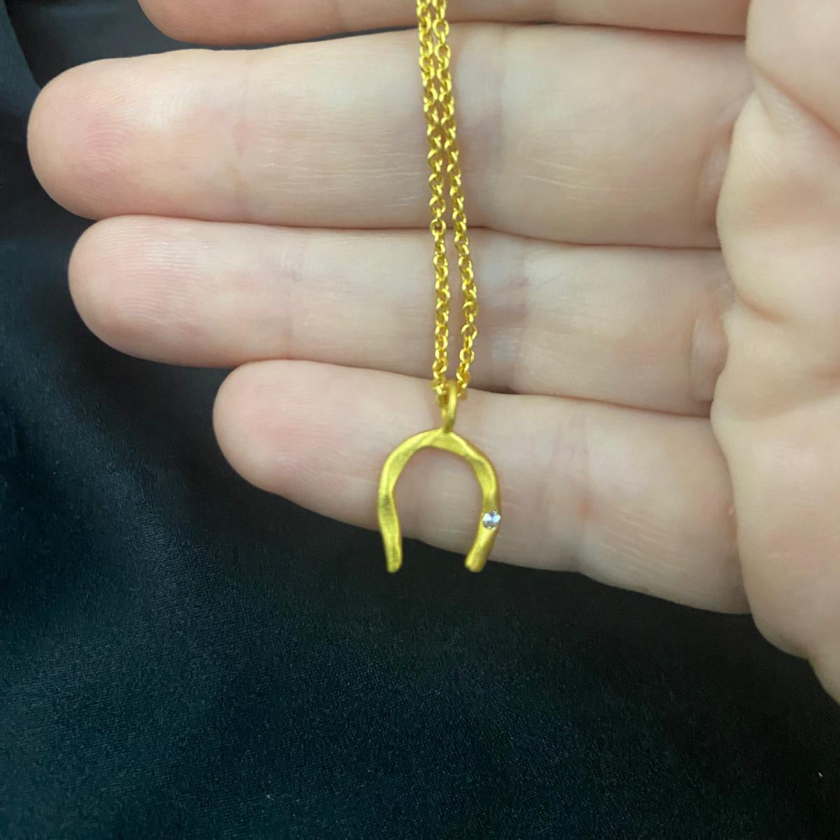 Cadena HERRADURA bañada en oro-1