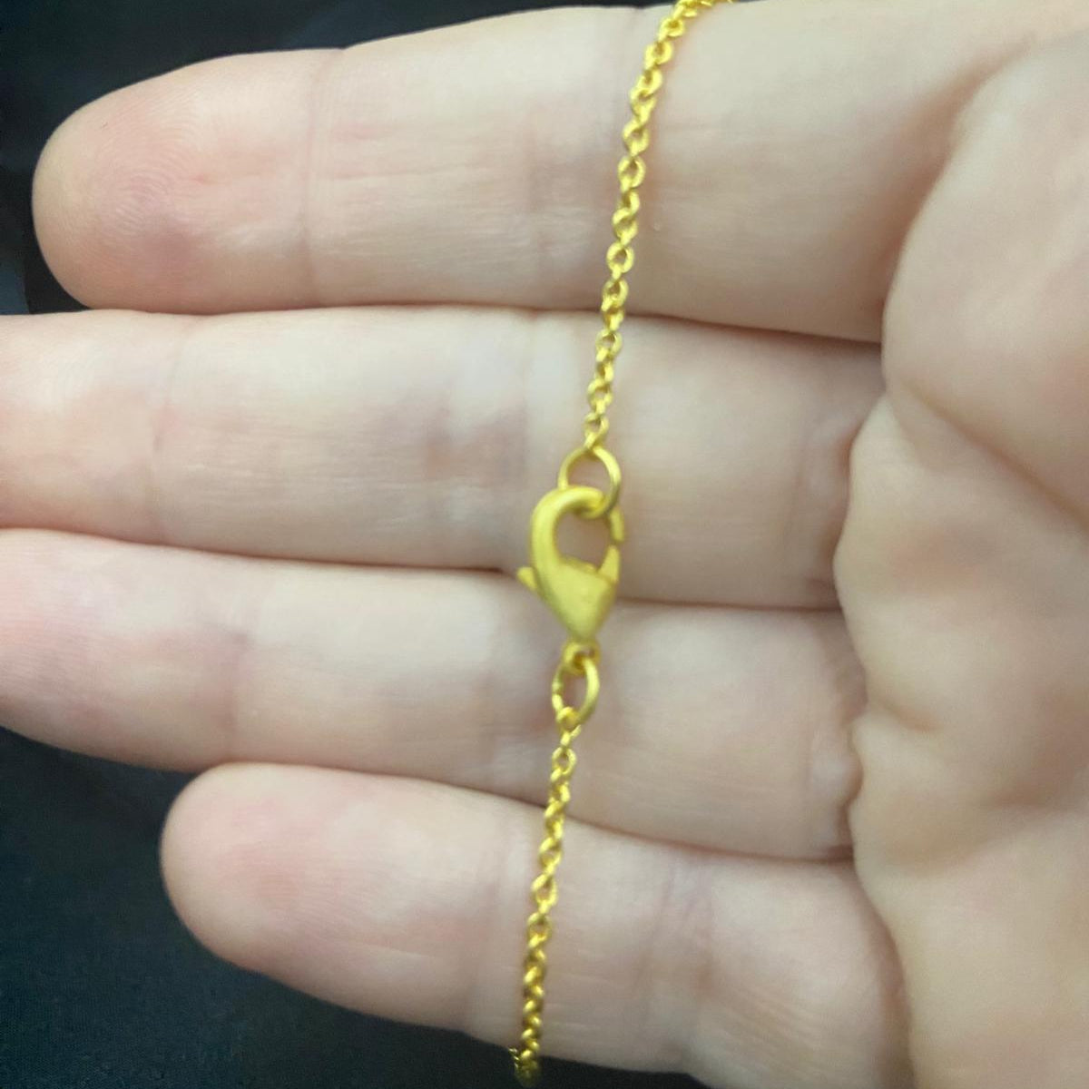 Cadena HERRADURA bañada en oro-4