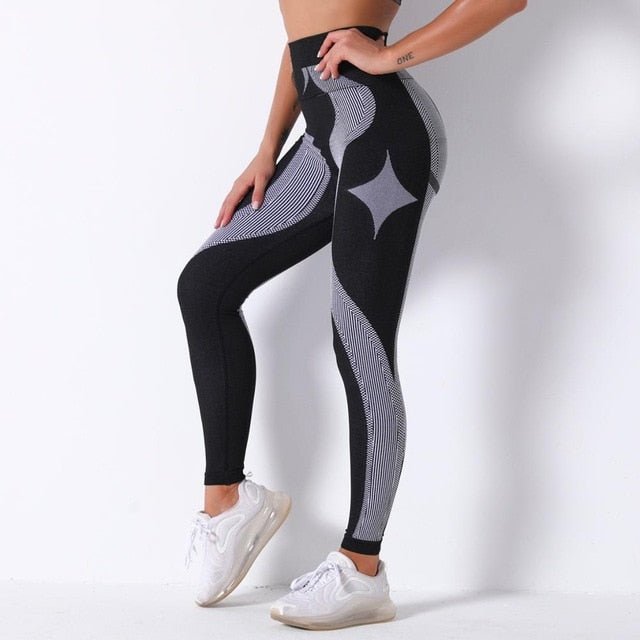 Autumn Color Patchwork Yoga Set Women Gym Clothes Fitness Long Sleeve Top Leggings Suit Push Up Workout New Tracksuit-18