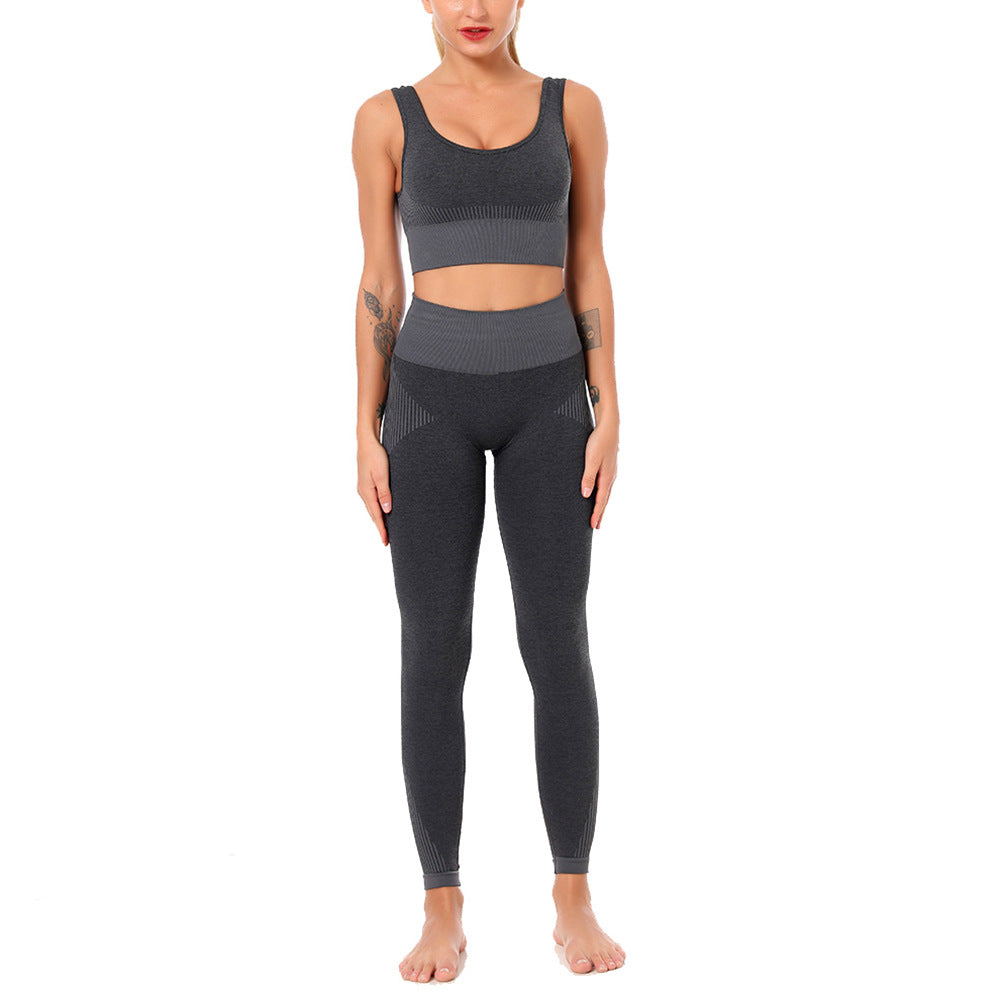 Yoga Set Sports Bra and Leggings Jogging Women Gym Set Clothes Seamless Workout Sports Tights Women Fitness Sports Suit-3