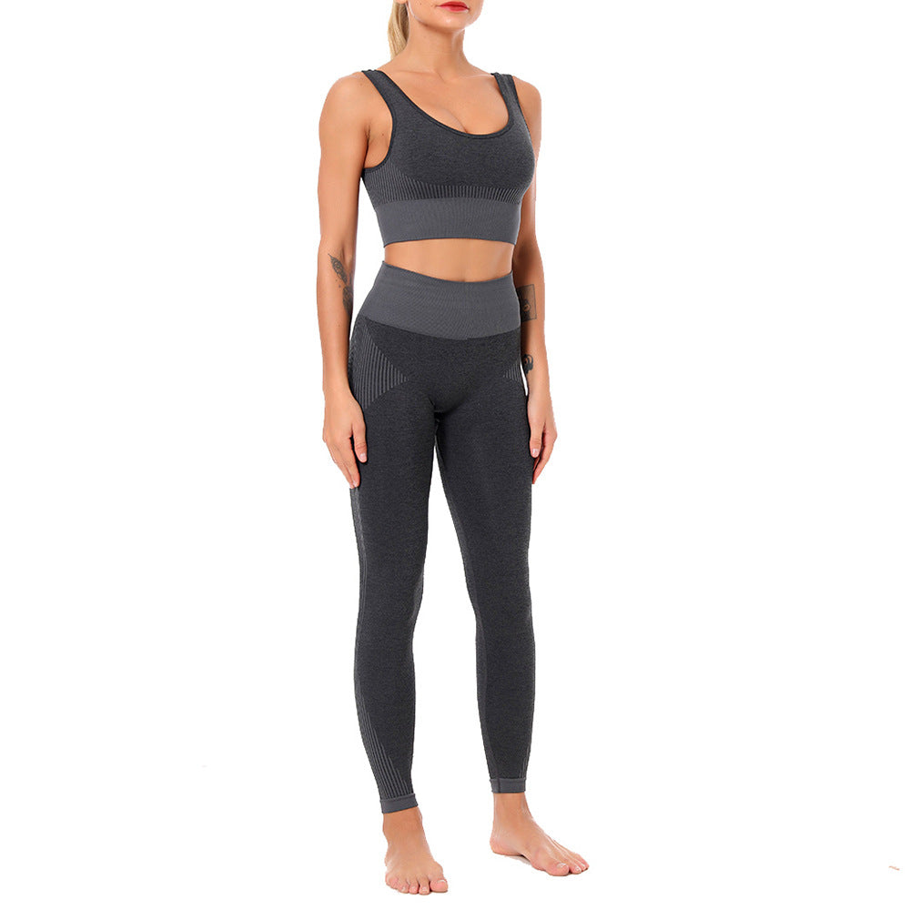 Yoga Set Sports Bra and Leggings Jogging Women Gym Set Clothes Seamless Workout Sports Tights Women Fitness Sports Suit-4