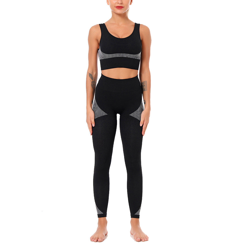 Yoga Set Sports Bra and Leggings Jogging Women Gym Set Clothes Seamless Workout Sports Tights Women Fitness Sports Suit-11