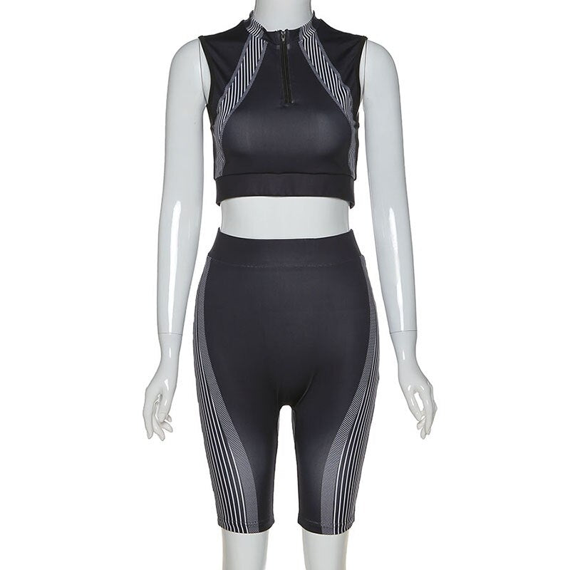 Seamless Patchwork Yoga Set Women Gym Clothes Bra Crop Top And Leggings Shorts Sexy Fitness Sportswear Running Workout Tracksuit-2